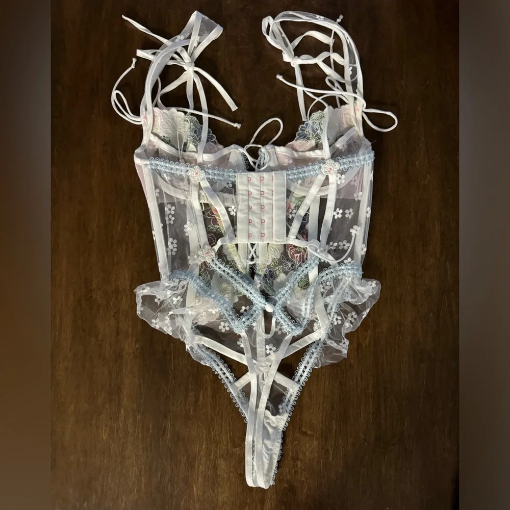 NWOT FOR LOVE & LEMONS THONG BODYSUIT LINGERIE XXS NO FLAWS - Picture 2 of 10
